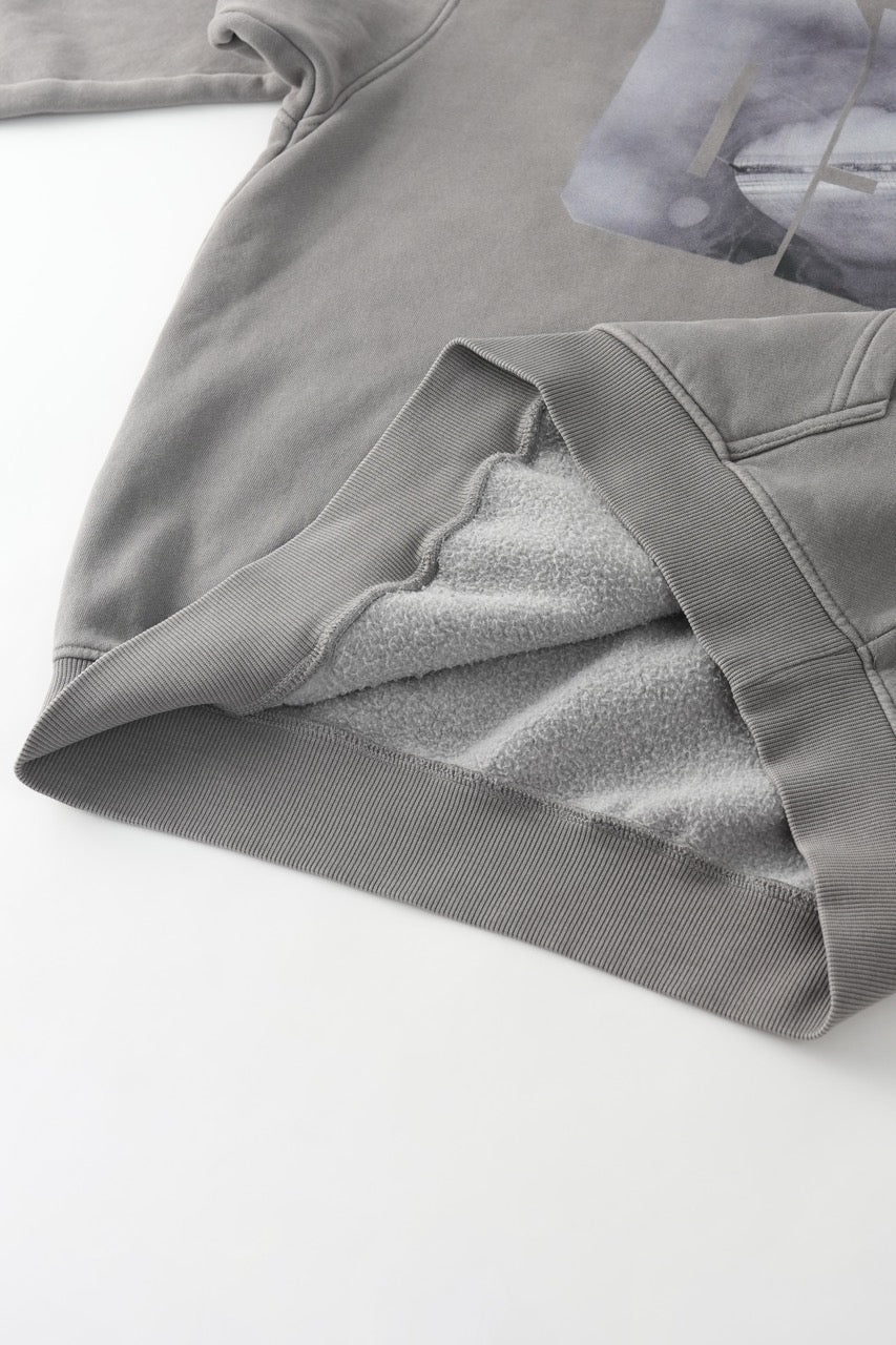 DOWNTOWN Washed Hoodie Grey