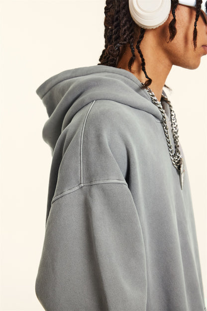 Basic vintage hoodie Grey
