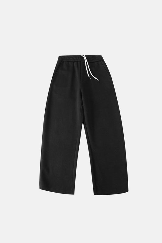 Scuba knit sweatpants Black