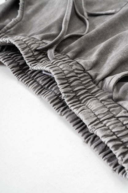 Washed Straight Sweatpants Blue