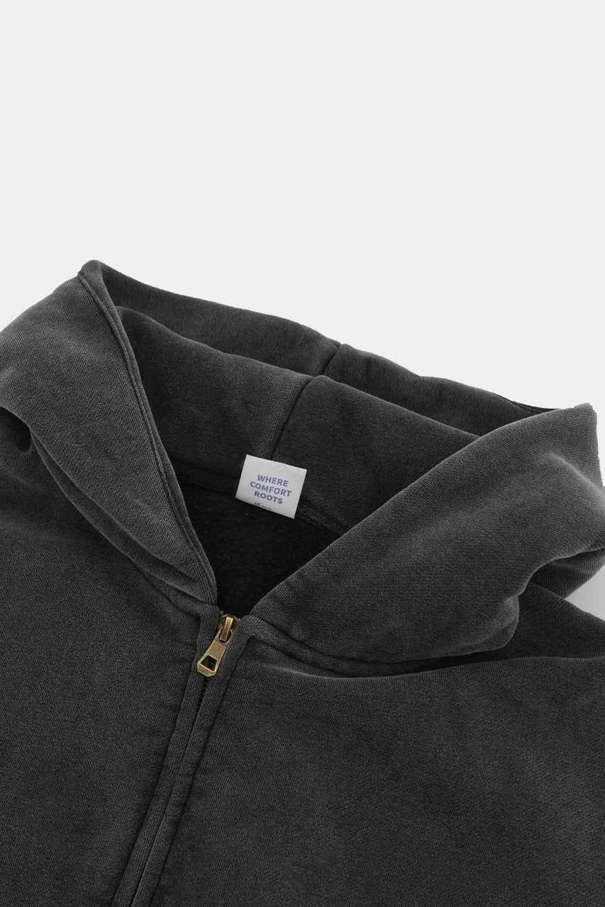 LINDEN Zip Jacket WashedBlack