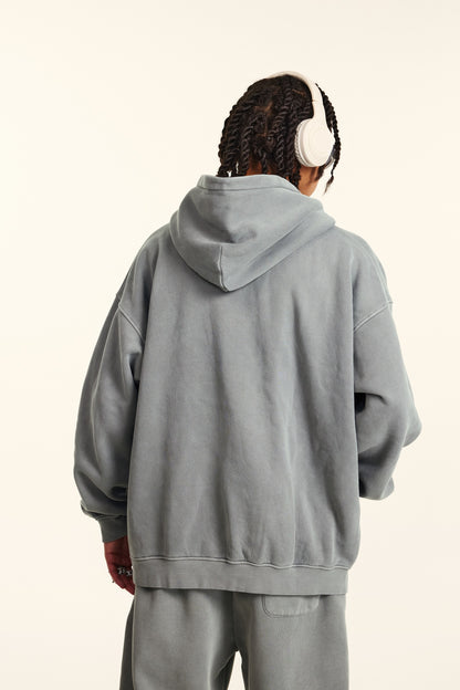 Basic vintage hoodie Grey