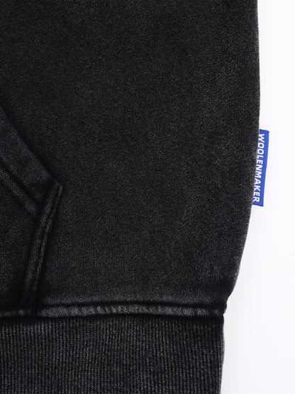 Basic vintage hoodie Black