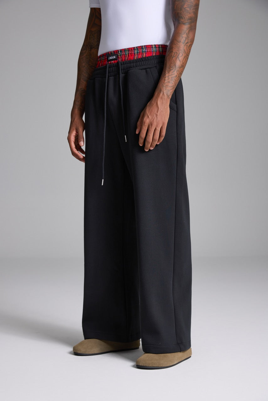 LINDEN Boxer Sweatpants Black