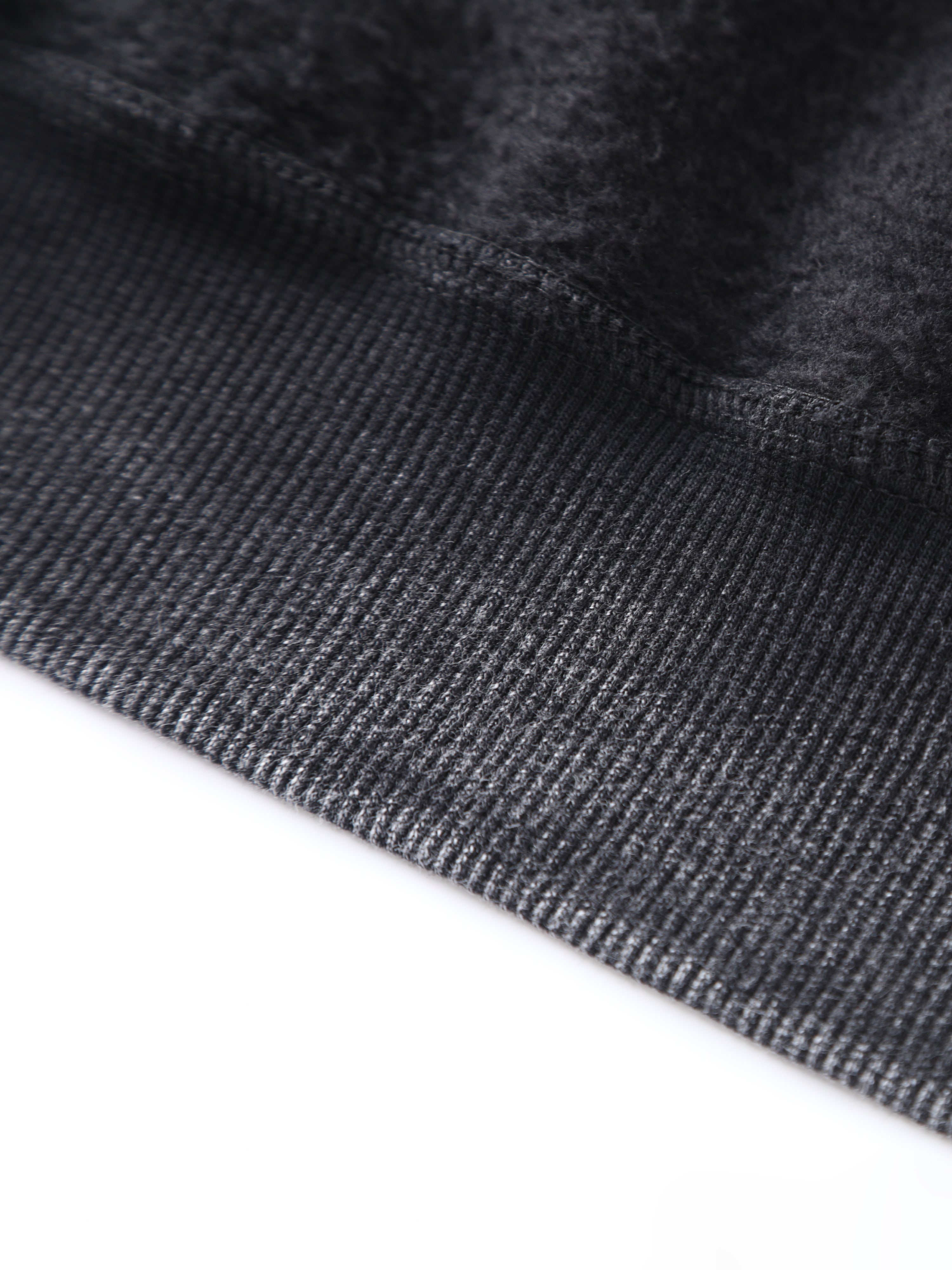 DOWNTOWN Washed Hoodie Black