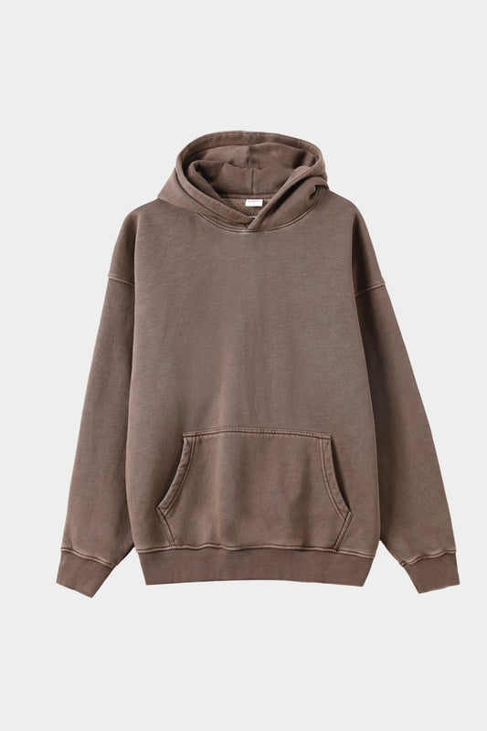 Basic vintage hoodie Coffee