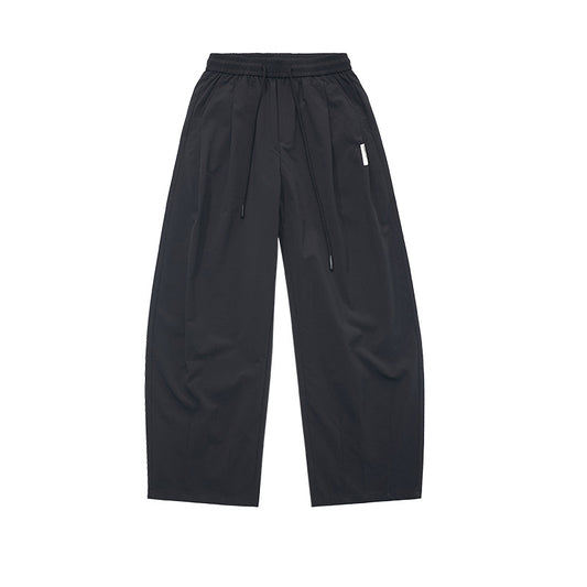 Scimitar-Cut Casual Pants - Simple & Versatile WM228
