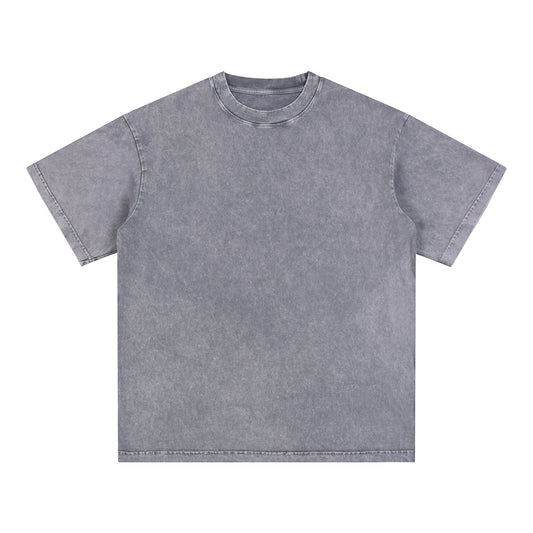 Basic washed cotton T-shirt WM229