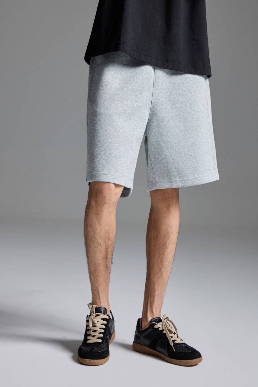 Scuba Knit Shorts Grey