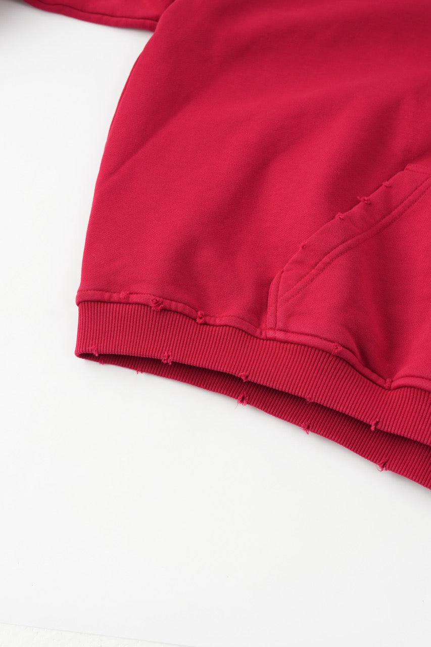 Cropped Hoodie Red