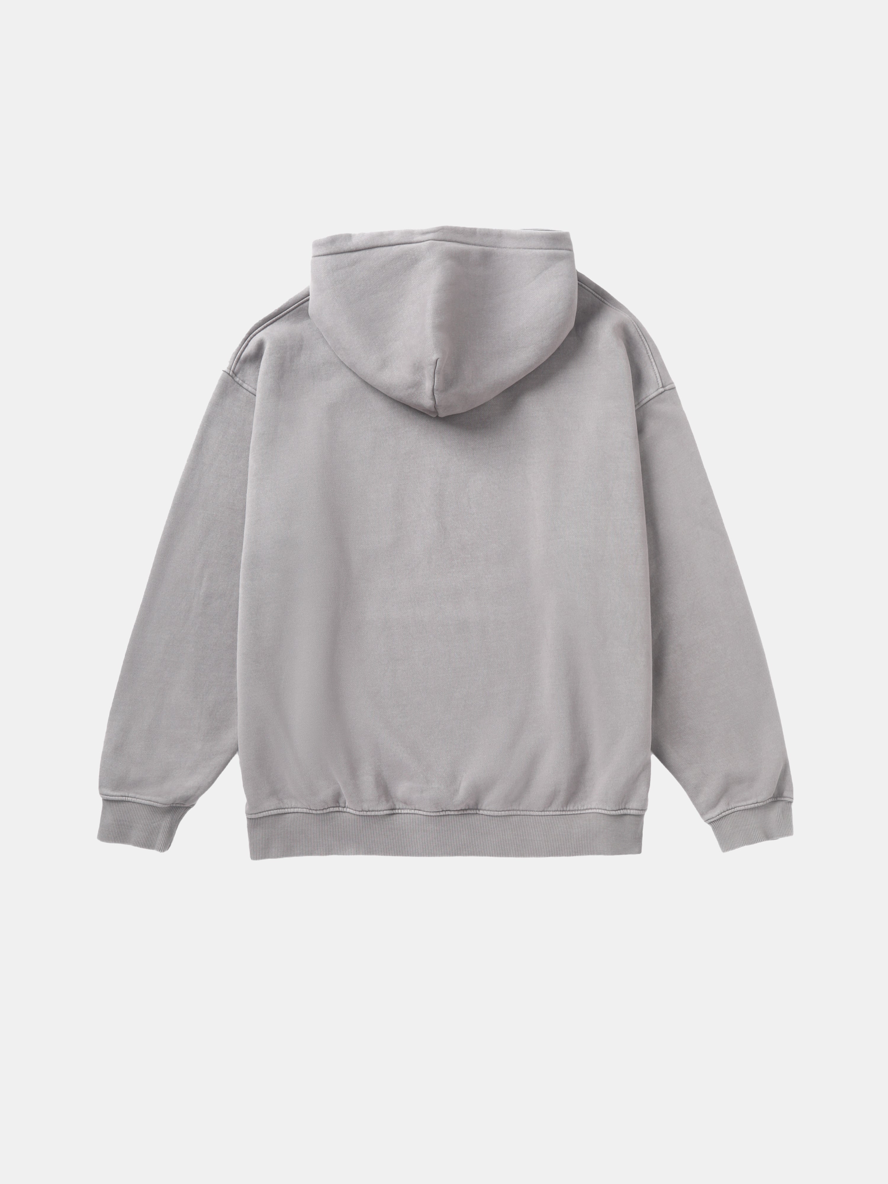 DOWNTOWN Washed Hoodie Grey