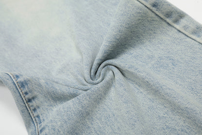 Basic Blue Loose-Fit Jeans WM236
