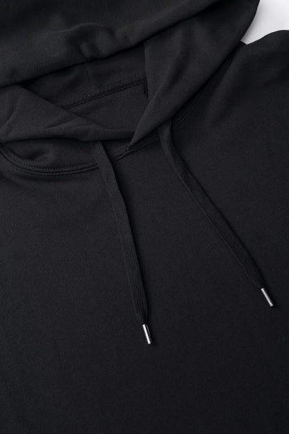 Basic Cotton Hoodie Black