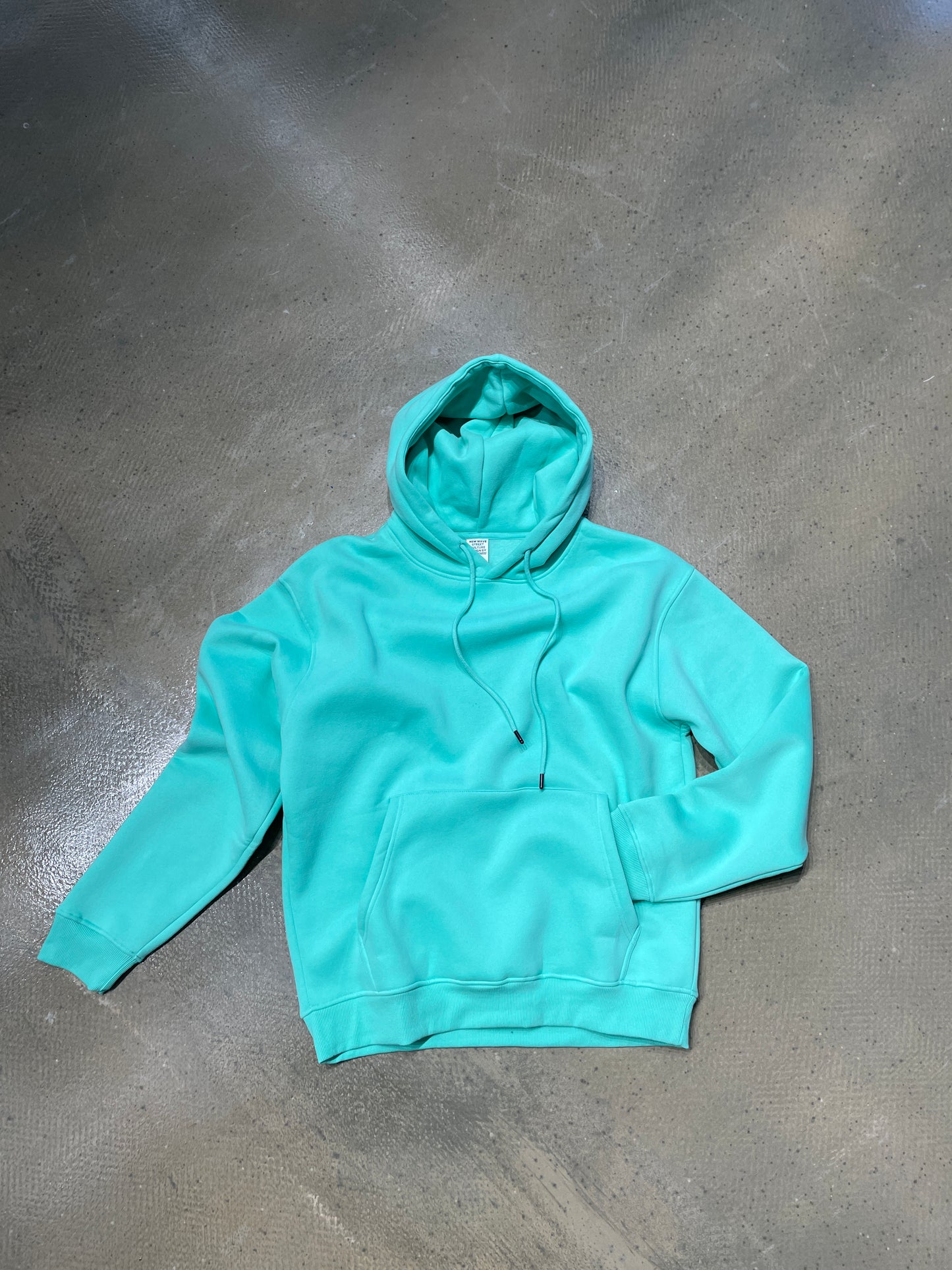 Velvet solid color hooded sweatshirt WM168BE2622