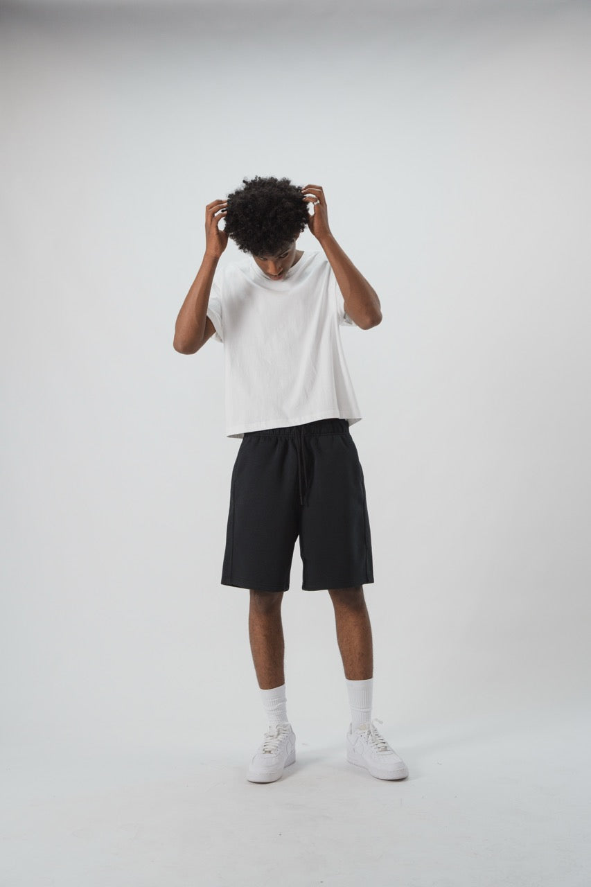Scuba Knit Shorts Black