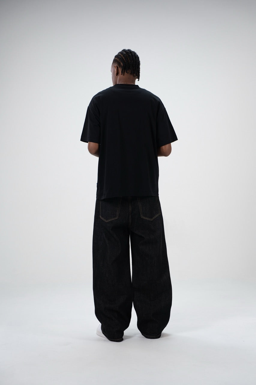 Drop Shoulder T-shirt - Black