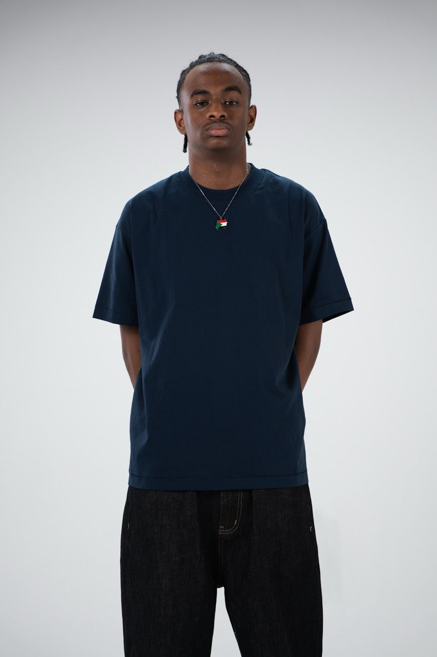 Drop Shoulder T-shirt NAVY