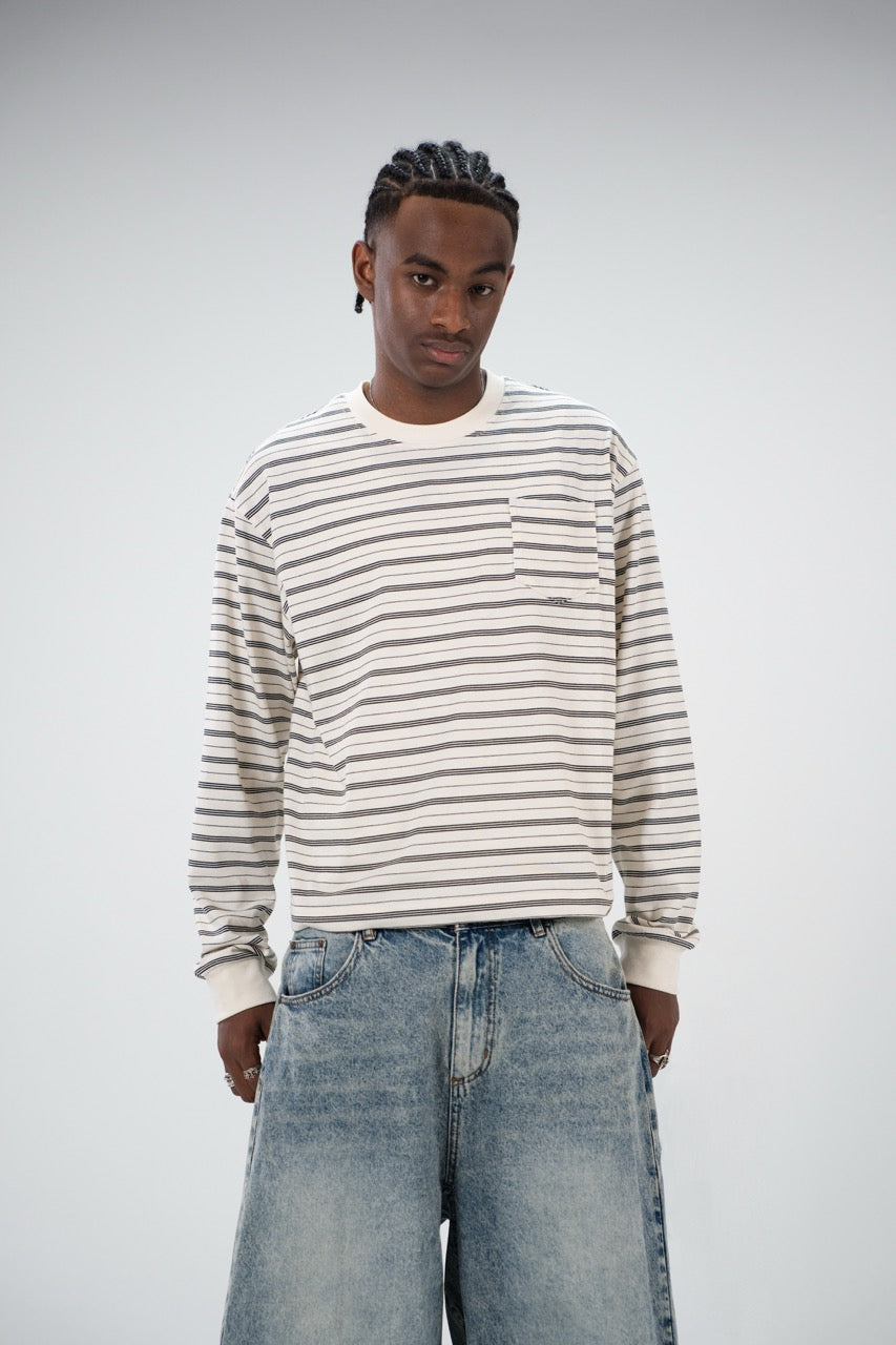Stripe Long Sleeve - Cream