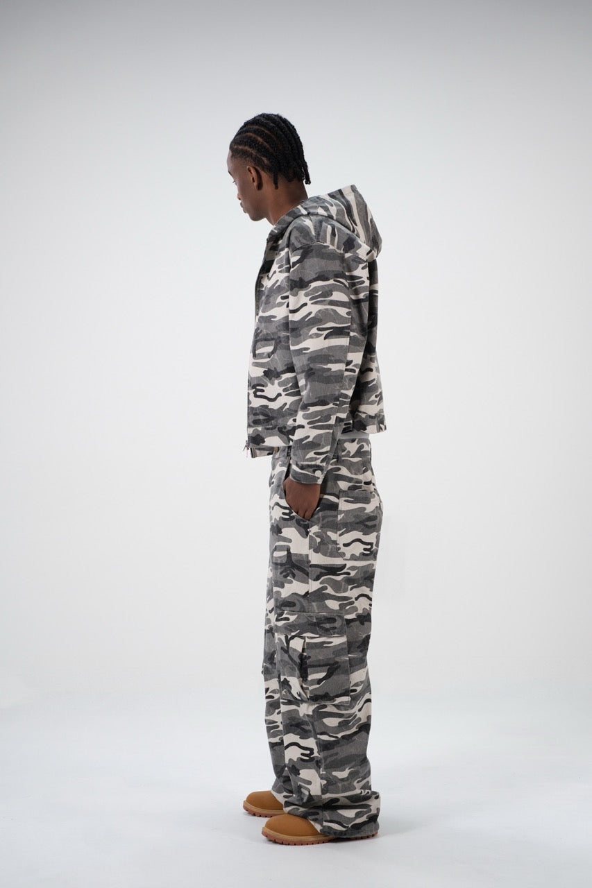 Reversible Hooded Jacket - Camo
