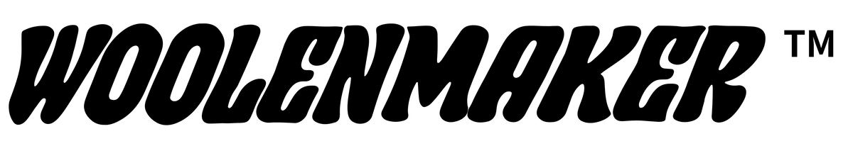 The logo for WOOLENMAKER is displayed in a stylized black font with a trademark symbol on a solid white background.