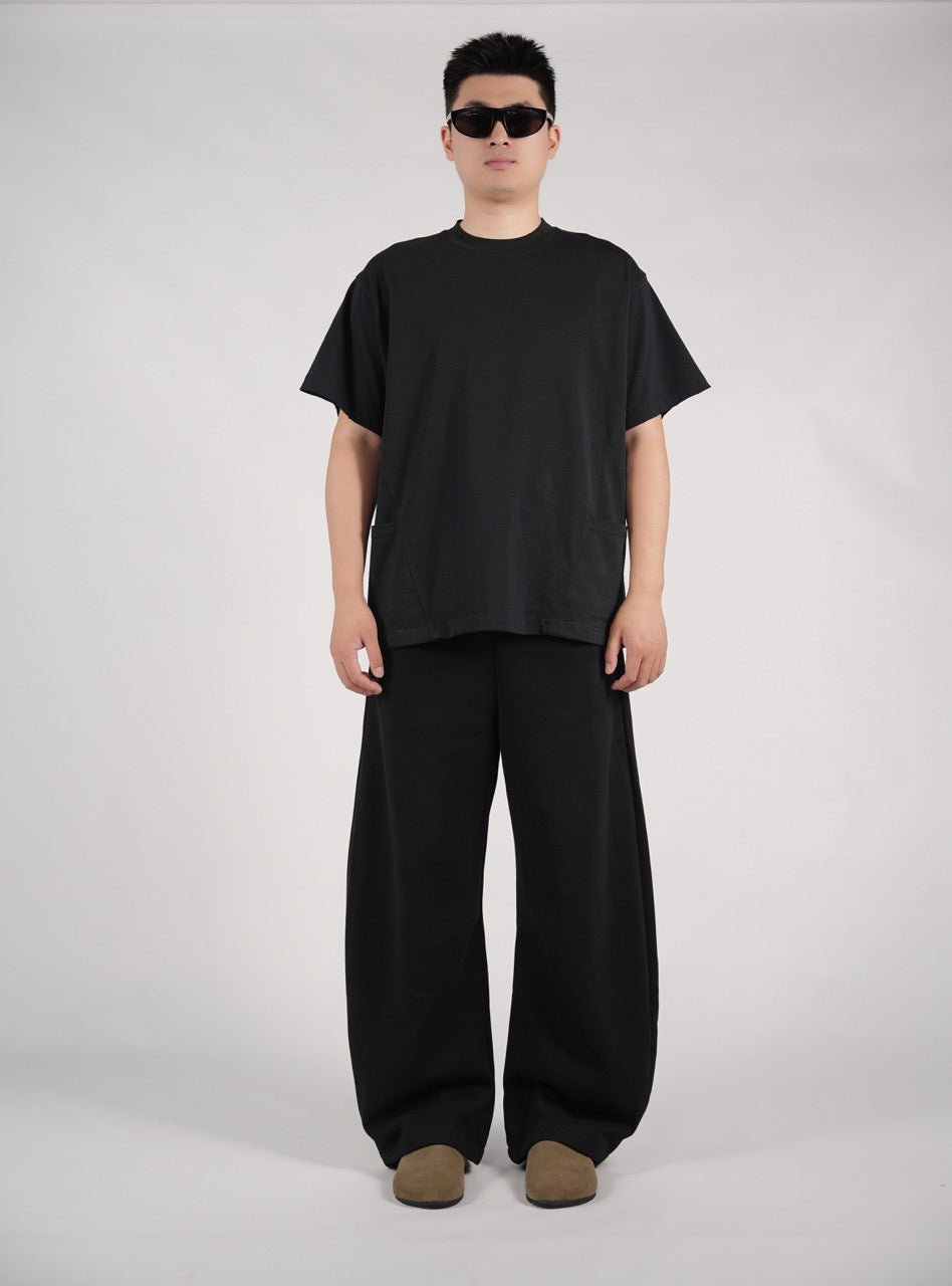 Two-Pack Cropped Tee Black