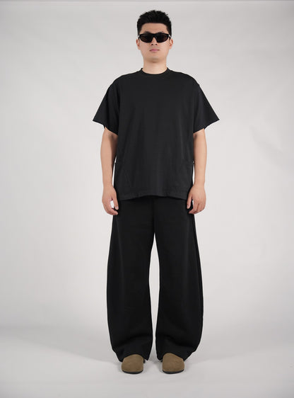 Two-Pack Cropped Tee Black