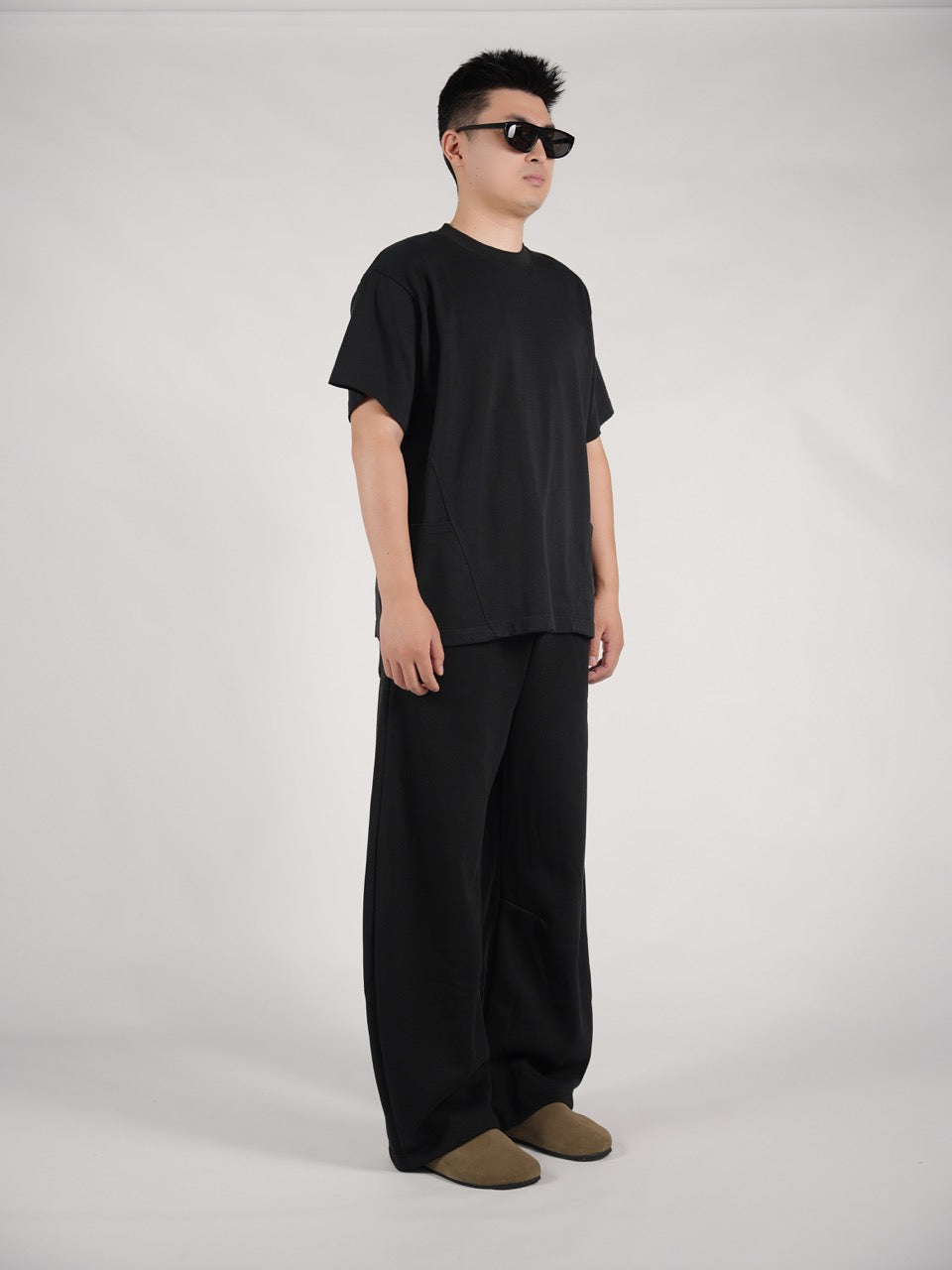 Two-Pack Cropped Tee Black
