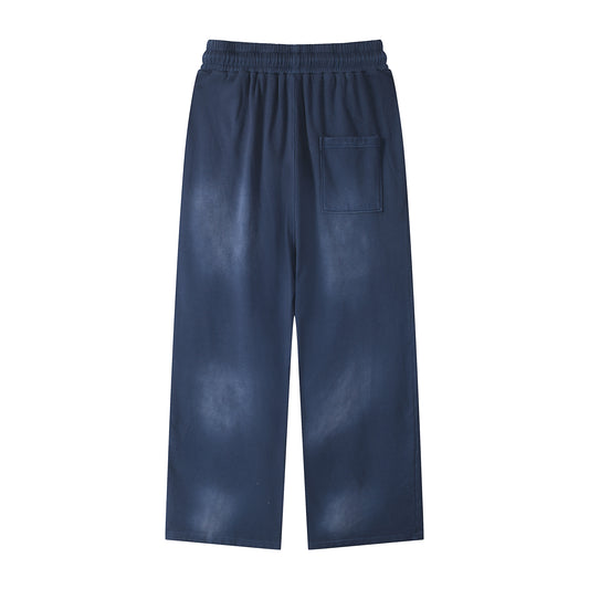 Washed Basic Sweatpants NavyBlue