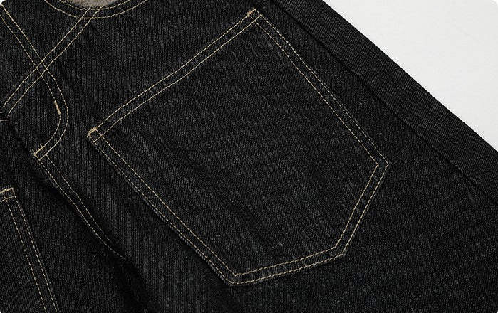 "Watch your Six" Woolen Split BootCut Jeans WM188MKG6602