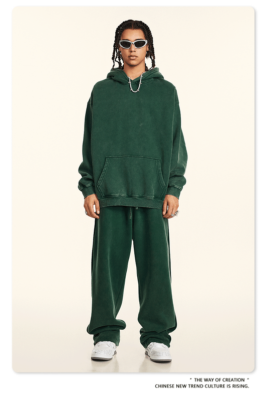 Washed Basic hoodie set WM195