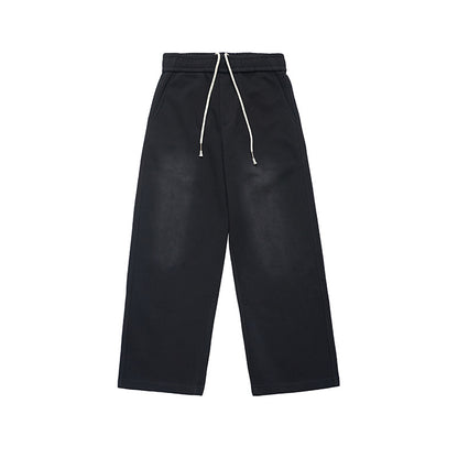 Scuba knit sweatpants Black