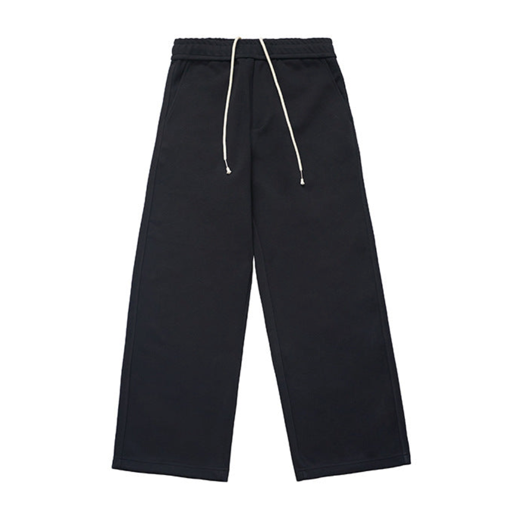 Scuba knit sweatpants Black
