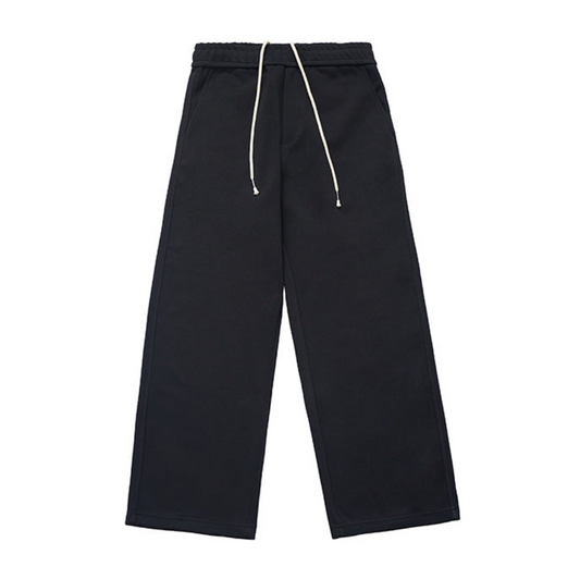 Scuba knit sweatpants Black
