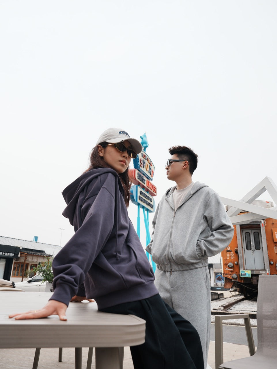 Scuba Knit Boxy Hoodie