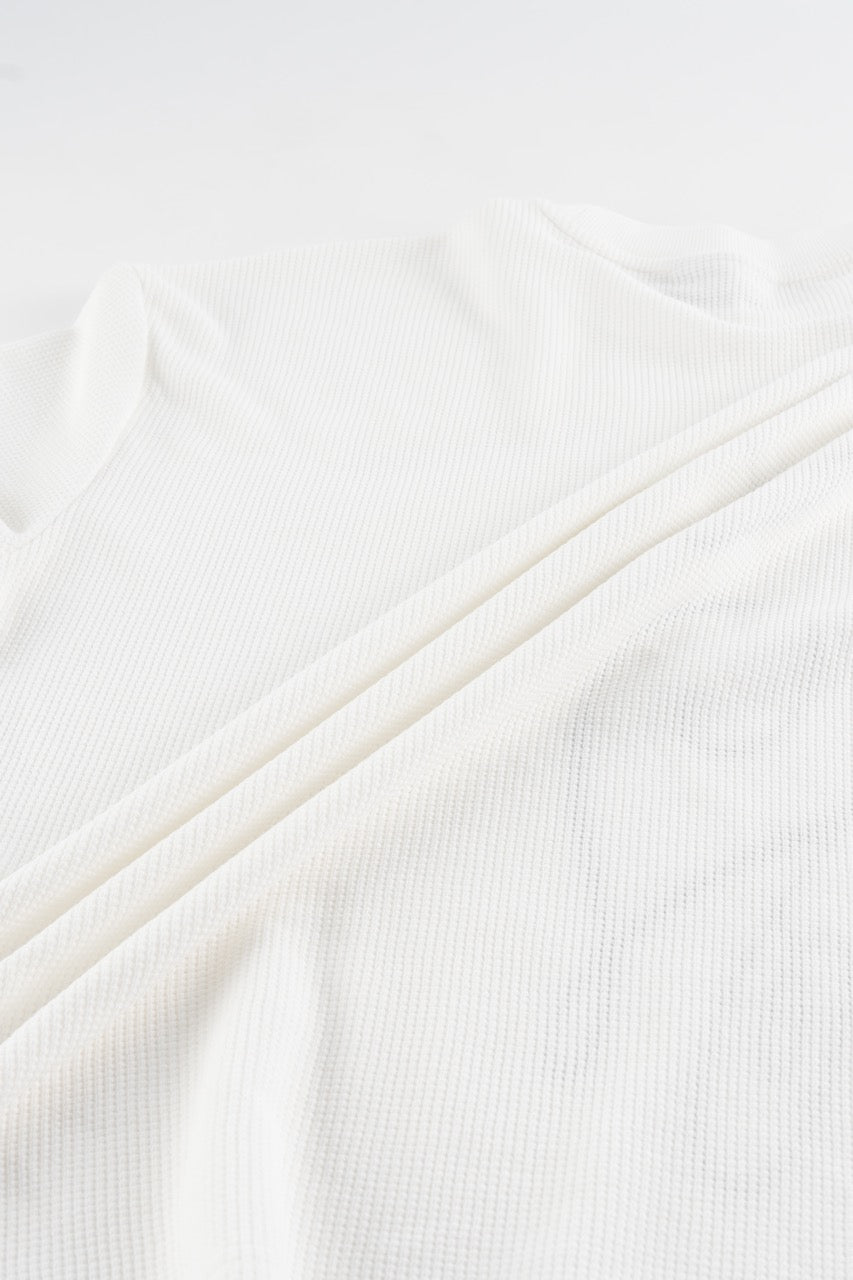 Waffle Sweatshirt White