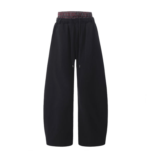 Double-Waist sweatpants Black