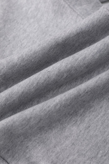 Basic Cotton Hoodie Grey