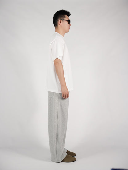 Scimitar-Silhouette Sweatpants Grey
