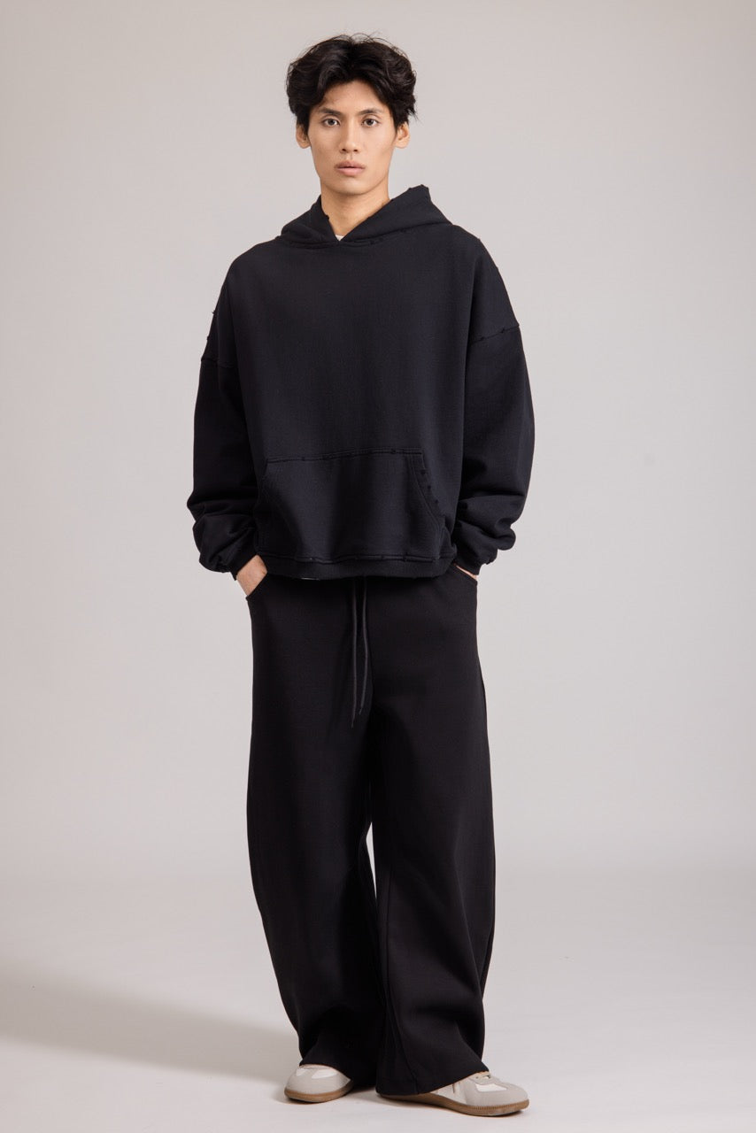 Cropped Hoodie Black