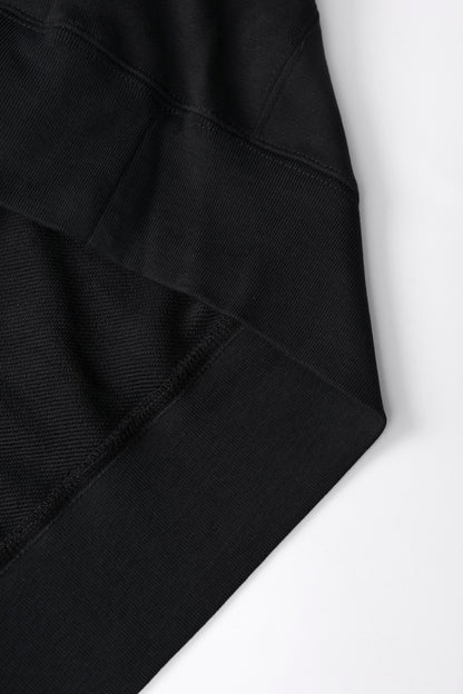 Basic Cotton Hoodie Black