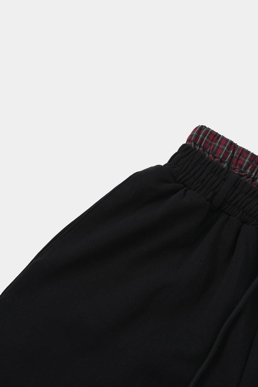 Double-Waist sweatpants Black