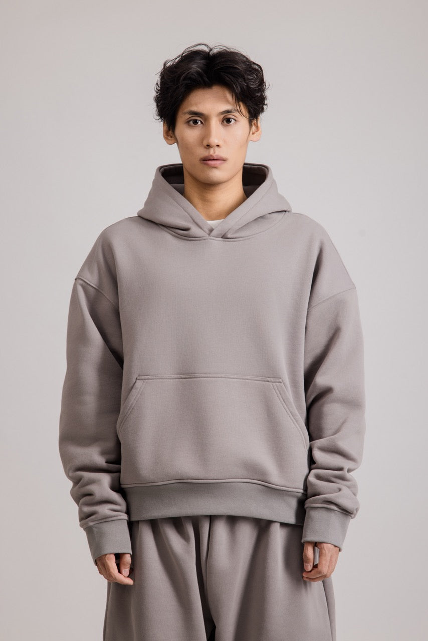 460GSM Core Hoodie MIDGREY