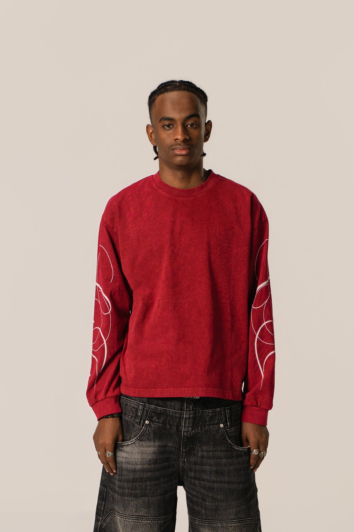 LINDEN SWEATSHIRT Burgundy Red