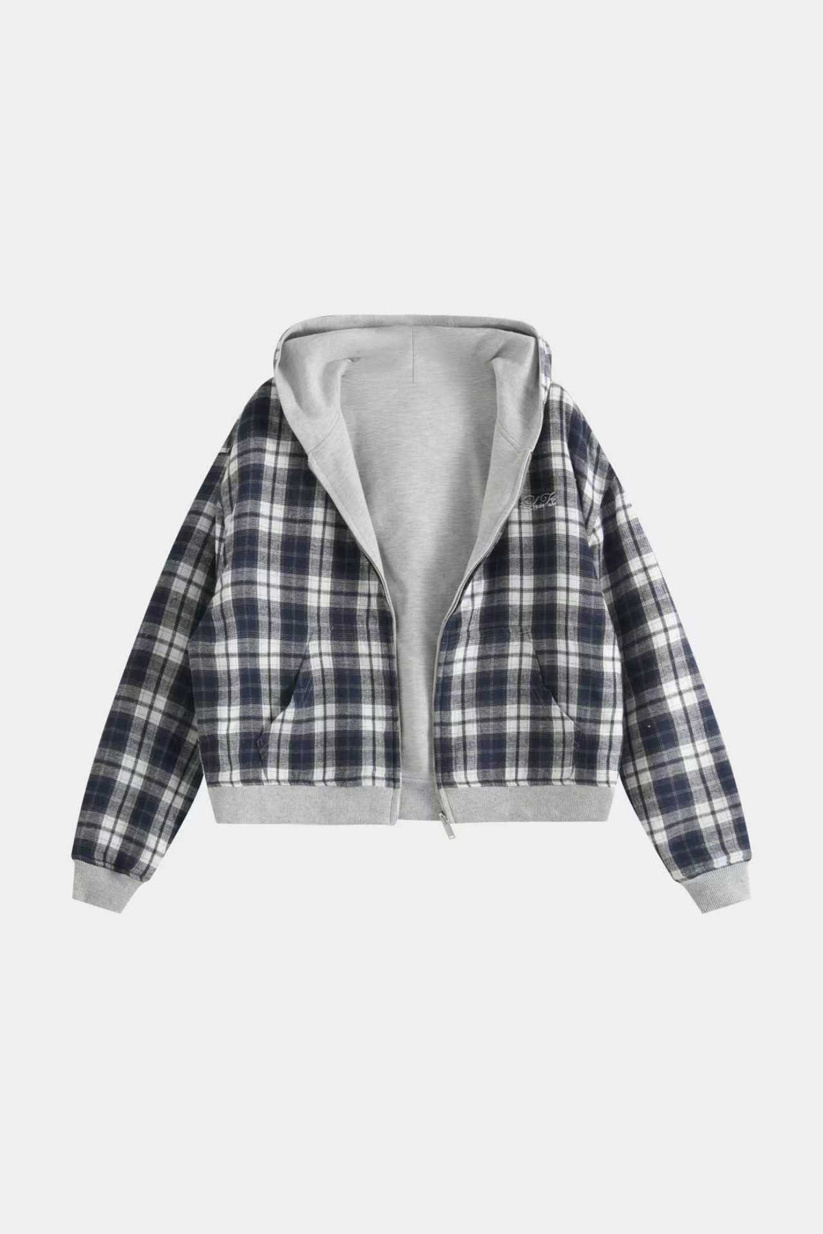 Reversible Zip Up Jacket - Navy