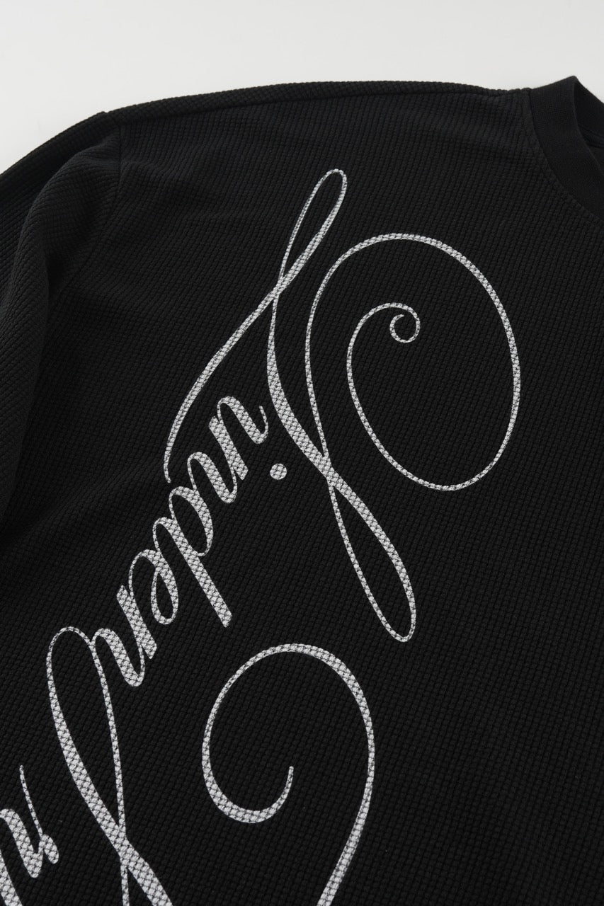 Waffle Sweatshirt Black