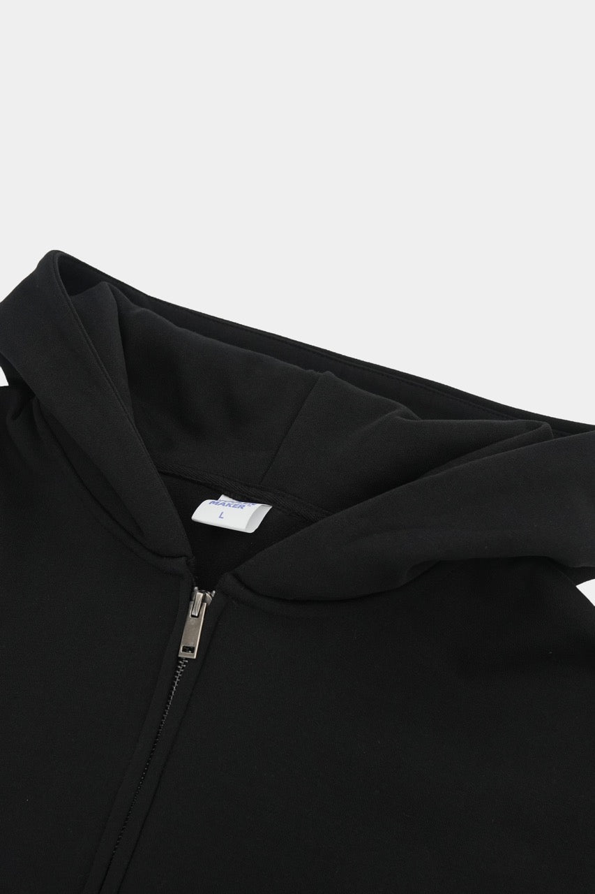 LINDEN Zip Jacket Black