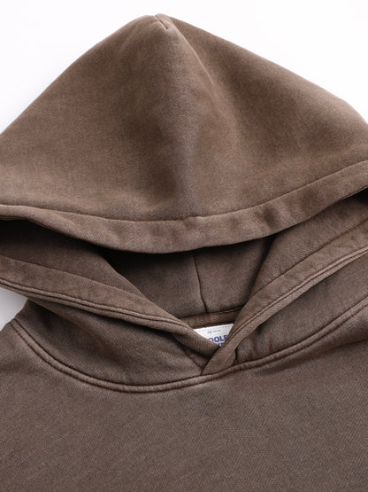 Basic vintage hoodie Coffee