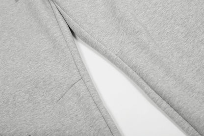 Scimitar-Silhouette Sweatpants Grey