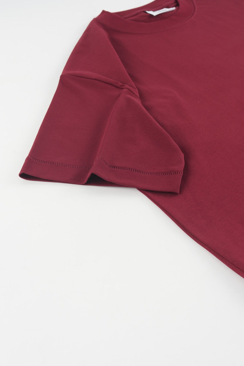 Drop Shoulder T-shirt Wine