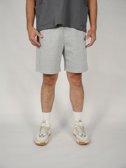 Scuba Knit Shorts Grey